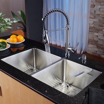 Chậu rửa chén inox âm bàn đá cao cấp Kelas 2