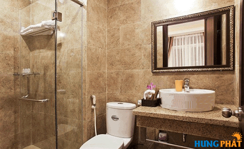 nâng tầm vẽ đẹp phòng tấm với chậu rửa mặt bàn đá đẹp