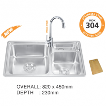 CHẬU RỬA CHÉN INOX PROLAX PRCC-2365