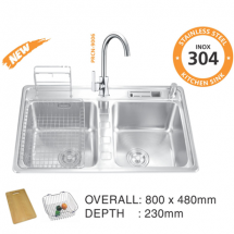 CHẬU RỬA CHÉN INOX PROLAX PRCC-2366