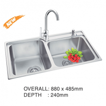 CHẬU RỬA CHÉN INOX PROLAX PRCC-2809