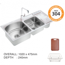 CHẬU RỬA CHÉN INOX PROLAX PRCC-3103