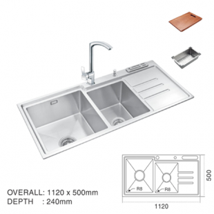 CHẬU RỬA CHÉN INOX PROLAX PRCC-2922