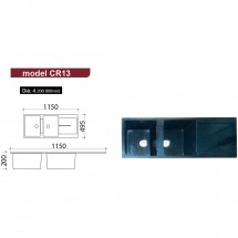 Chậu Rửa Chén Đá Nhân Tạo Châu Âu CR13