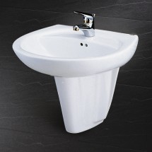 Chậu rửa mặt Caesar +Chân treo (L2220 + P2436)