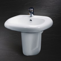 Chậu rửa mặt Caesar +Chân treo (L2560 + P2441)