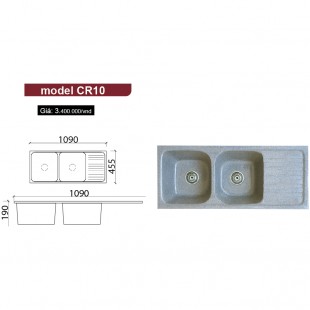Chậu Rửa Chén Đá Nhân Tạo Châu Âu CR10