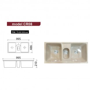 Chậu Rửa Chén Đá Nhân Tạo Châu Âu CR08