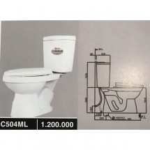 Bàn cầu 2 khối Minh Long C504ML