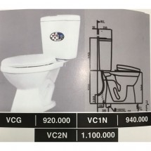 Bàn cầu 2 khối Minh Long VC2N