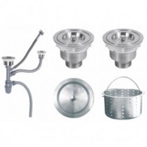 Bộ xả xi phông chậu rửa chén 02 hộc