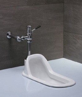 Xí xổm Caesar C1250 + Van xả gạt BF446