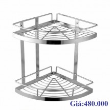 Phụ kiện nhà tắm kệ góc lưới 2 tầng