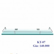 Phụ kiện nhà tắm kệ kính 1 thanh inox 304 KT-07