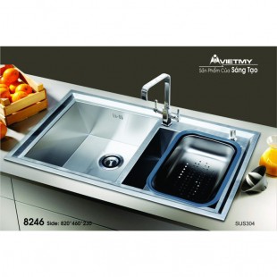 Chậu rửa chén inox Việt Mỹ 8246