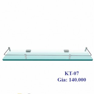 Phụ kiện nhà tắm kệ kính 1 thanh inox 304 KT-07